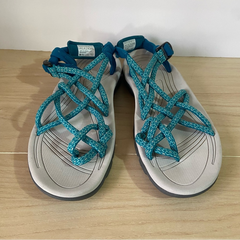 ATIKA ROCKY2 Rope Sandals Orbital/ATHENA/LIV/ Outdoor Gorpcore Teal Hiking Sz 10